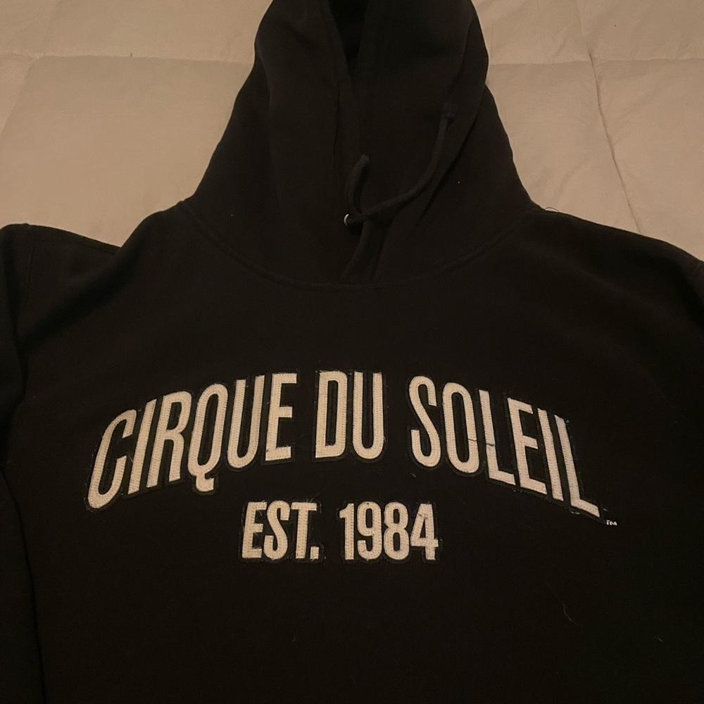 Cirque Du Soleil Black Hooded pullover drawstring Sweatshirt - Men's Pullover - Picture 2 of 2